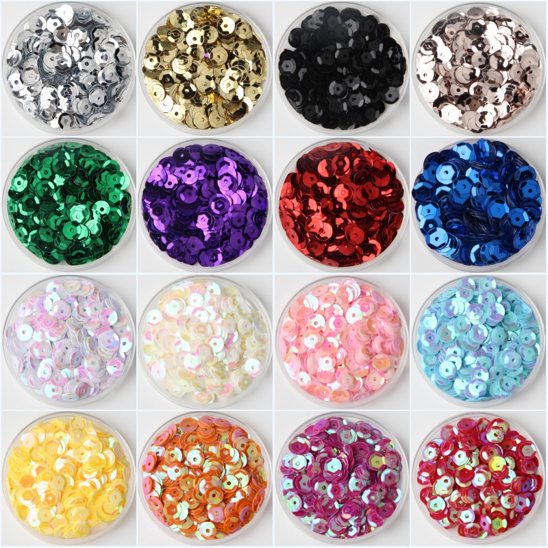 Nail Art Lotso - 10g/Lot Multi Size 4mm/5mm/6mm/8mm Sequin PVC