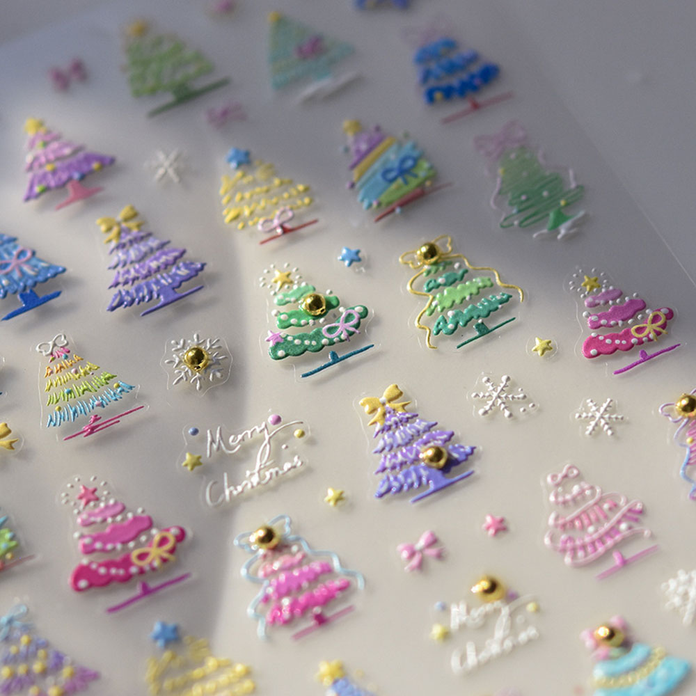 Nail Art Xmas Design - Christmas Nail Art Stickers Decals 5D