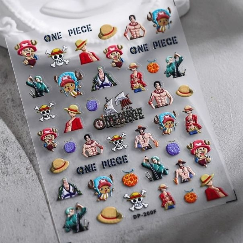 Nail Art Zoro One Piece - One Piece 2025 New Cartoon Cute