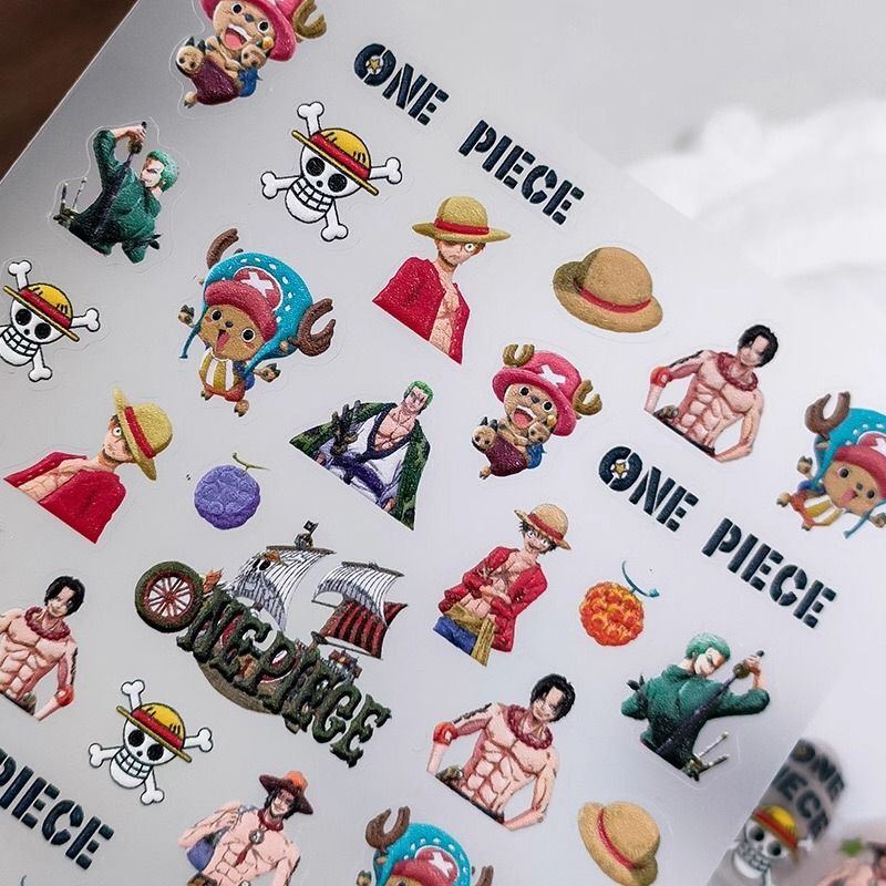 New One Piece Monkey· D·Luffy  - Nail Art Zoro One Piece ulasan dan harga