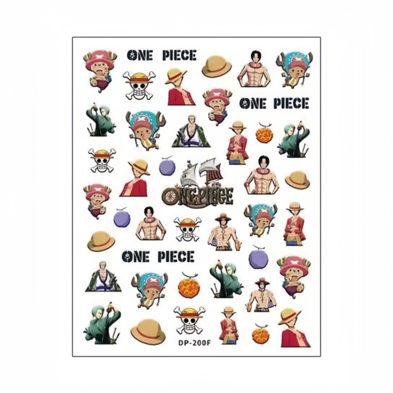 One Piece Luffy Zoro Chopper A - Nail Art Zoro One Piece ulasan dan harga
