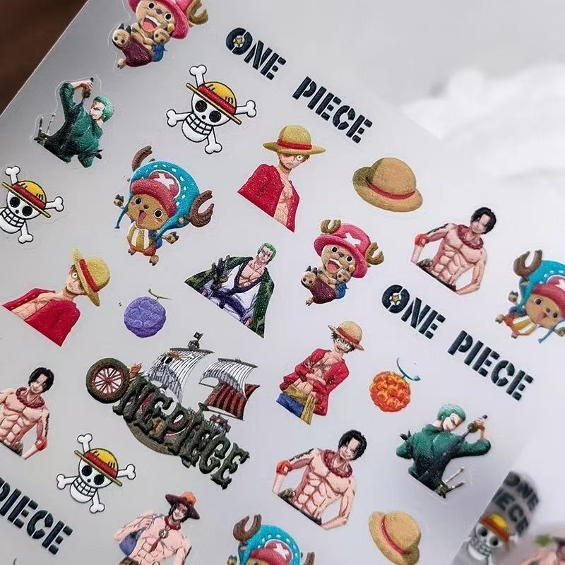 One Piece Luffy Zoro Chopper A - Nail Art Zoro One Piece ulasan dan harga
