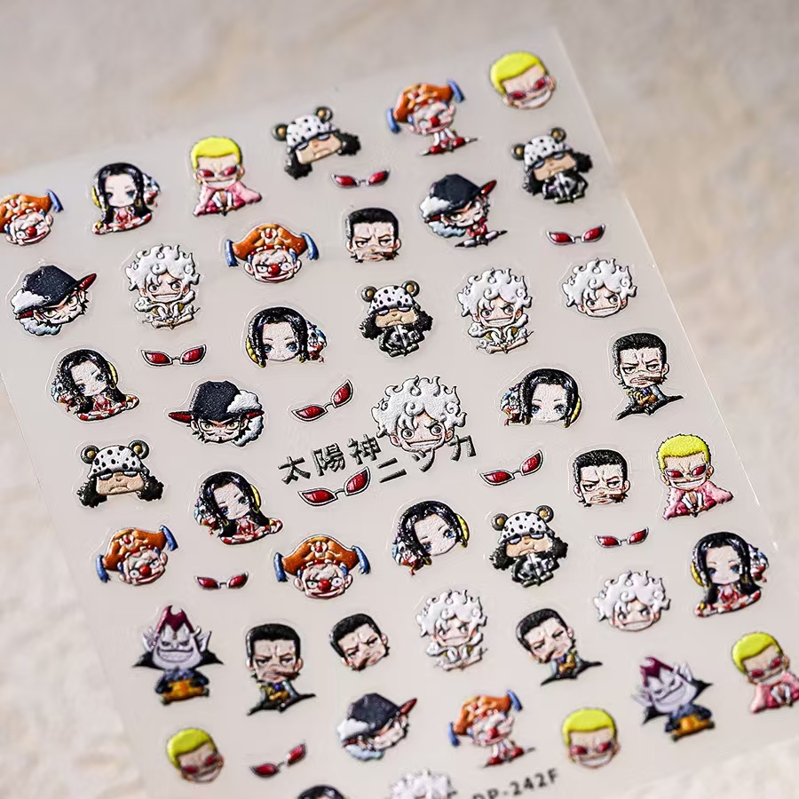 1PCS 5D One Piece Nail Sticker - Nail Art Zoro One Piece ulasan dan harga