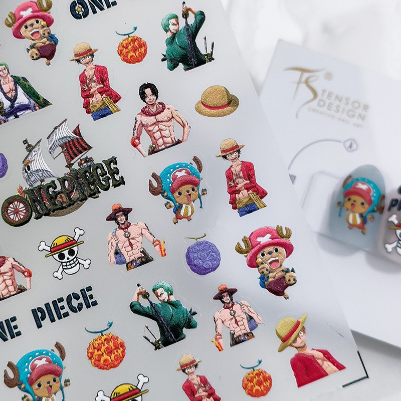 1PCS 5D One Piece Nail Sticker - Nail Art Zoro One Piece ulasan dan harga