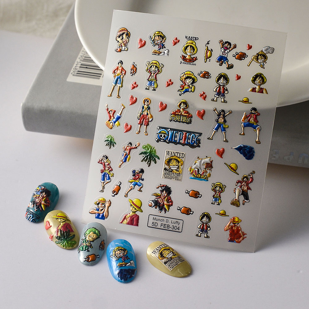 1PCS One Piece Cartoon Nail St - Nail Art Zoro One Piece ulasan dan harga