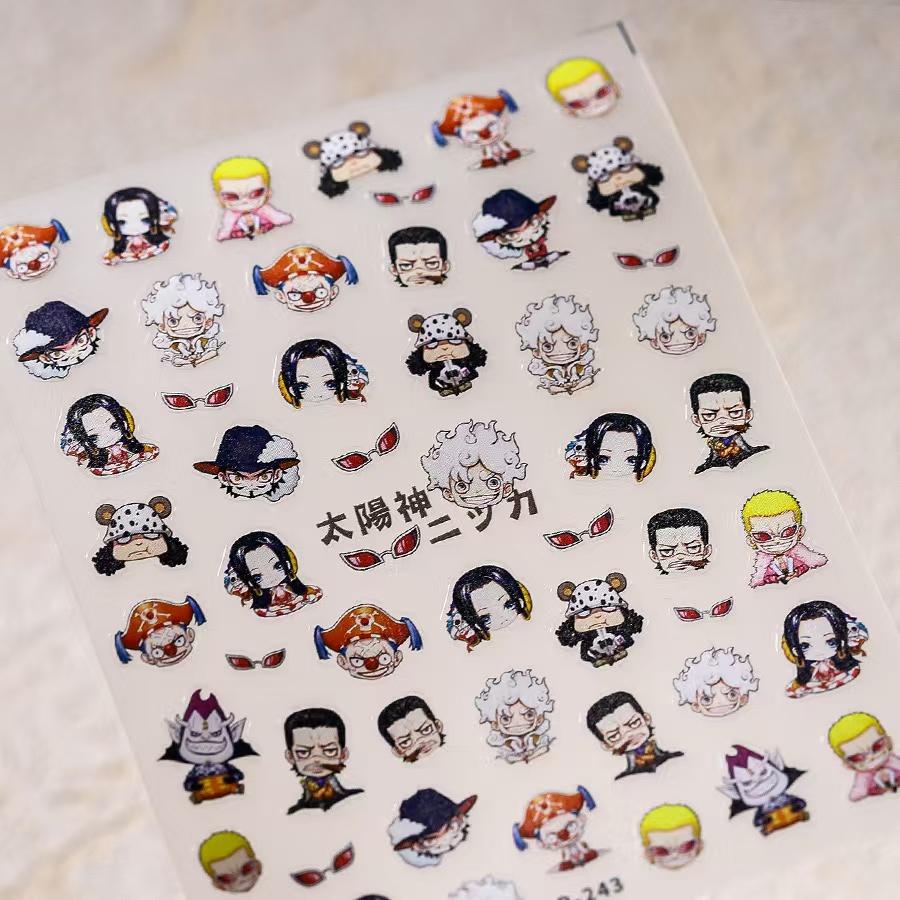 1PCS 5D New One Piece Nail Sti - Nail Art Zoro One Piece ulasan dan harga