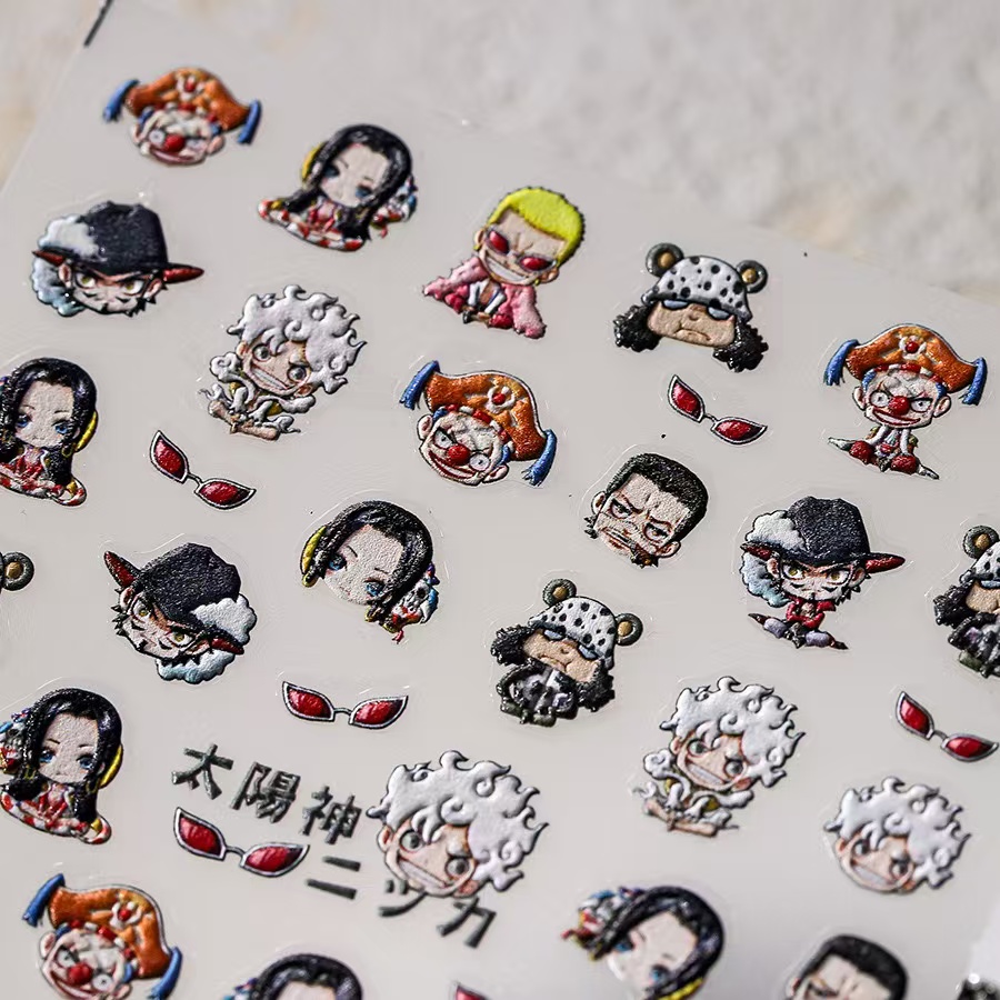 1PCS 5D New One Piece Nail Sti - Nail Art Zoro One Piece ulasan dan harga