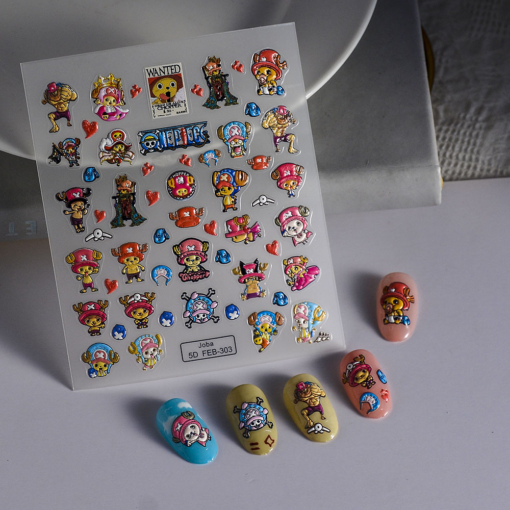 1PCS 5D Portable ONE PIECE Nai - Nail Art Zoro One Piece ulasan dan harga
