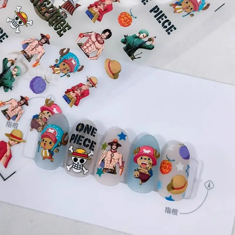 One Piece New Cartoon Luffy Ch - Nail Art Zoro One Piece ulasan dan harga