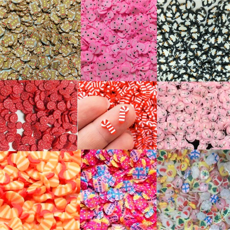 20g Polymer Soft Clay Christma - Nail Art Xmas Design ulasan dan harga
