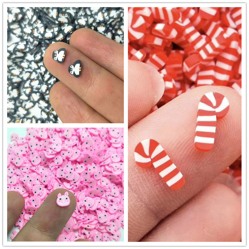 20g Polymer Soft Clay Christma - Nail Art Xmas Design ulasan dan harga