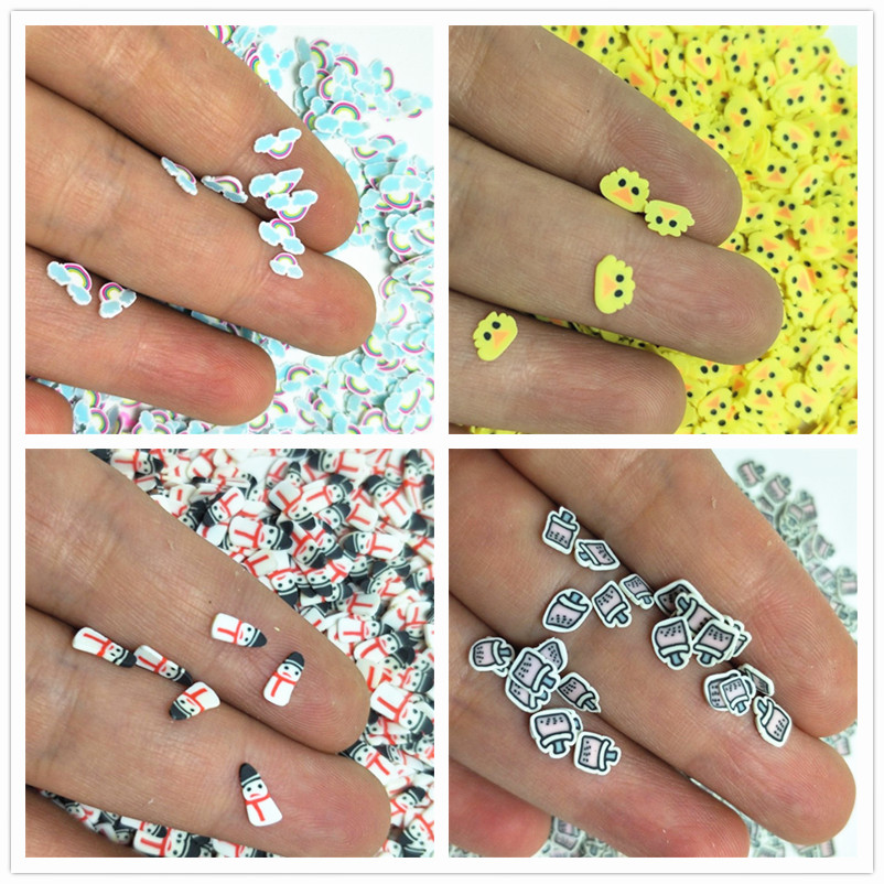 20g Polymer Soft Clay Christma - Nail Art Xmas Design ulasan dan harga