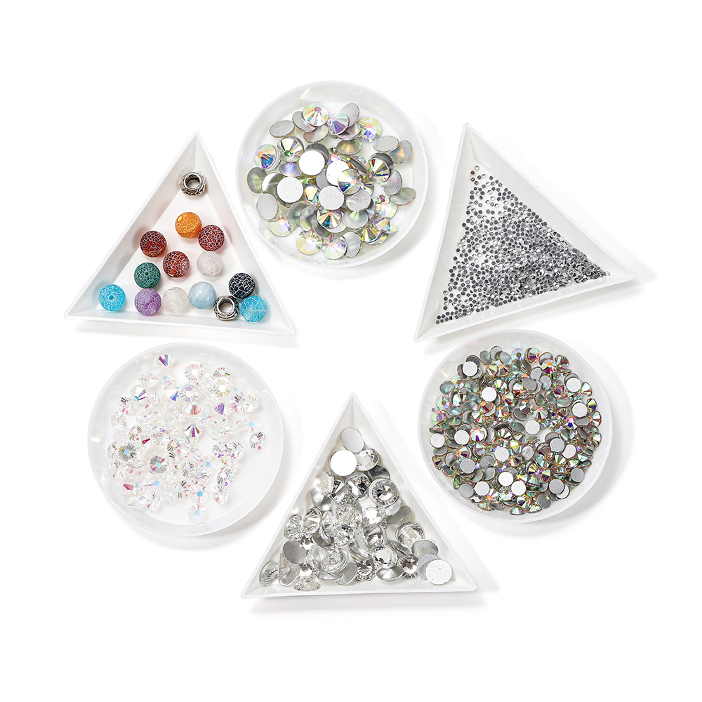 10Pcs/lot Plastic Round Triang - Nail Art Lotso ulasan dan harga