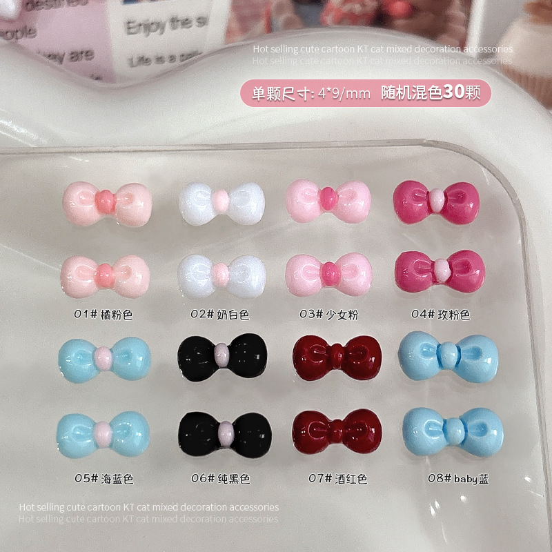 30PCS 3D Nail Art Bow Charms S - Nail Art Lotso ulasan dan harga