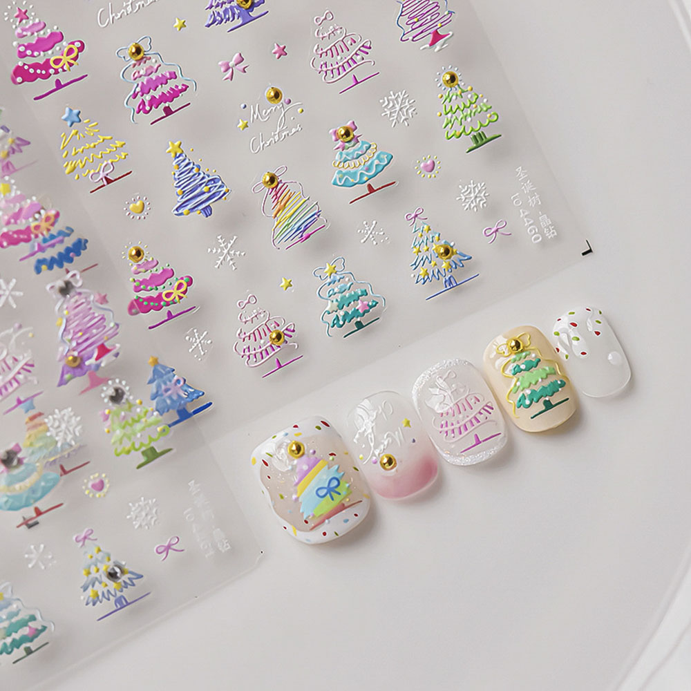 Christmas Nail Art Stickers De - Nail Art Xmas Design ulasan dan harga