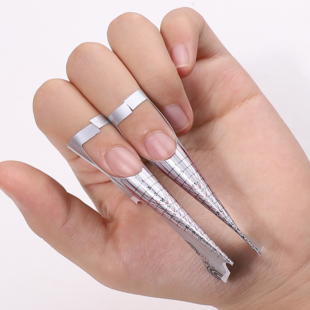 100Pcs/Lot French Nail Form Ti - Nail Art Lotso ulasan dan harga