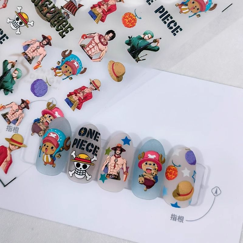 One Piece 2025 New Cartoon Cut - Nail Art Zoro One Piece ulasan dan harga